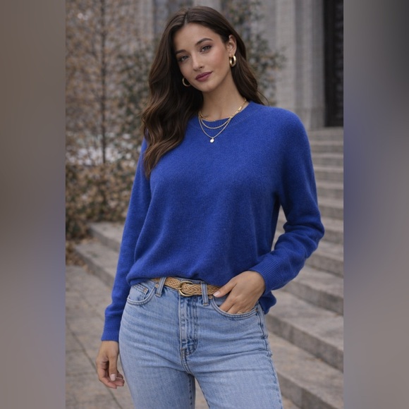 J. Crew Sweaters - J Crew Blue Super Soft Sweater Size XL